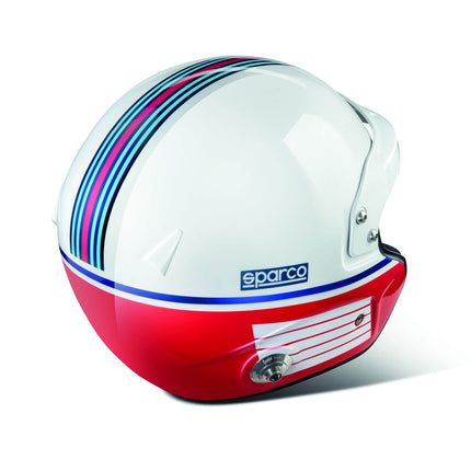 Sparco Air Pro RJ-5i Martini Racing Stripes Design Racing Helmet (Open Face)