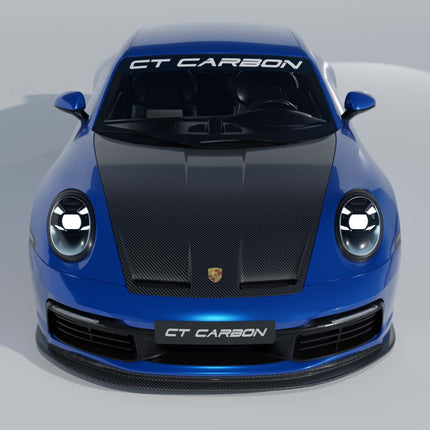Porsche 992.1 Carrera Carbon Fibre Bonnet CT6005 angle 1