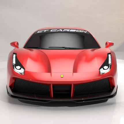 Ferrari 488 Spider CT Design carbon kit front view