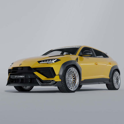 Lamborghini Urus carbon fibre splitter finish