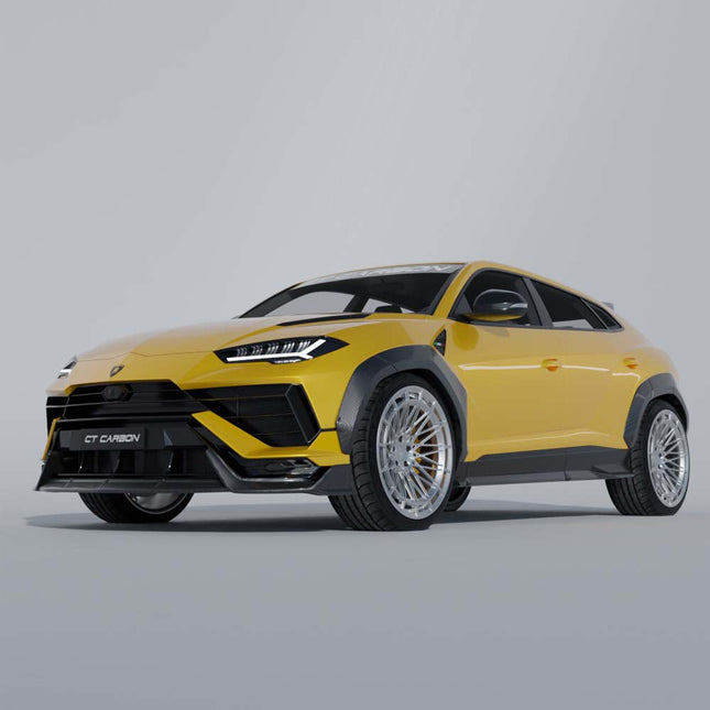 Lamborghini Urus carbon fibre splitter finish