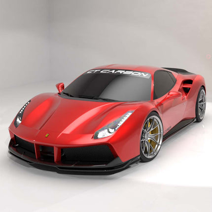 Ferrari 488 Spider CT Design full carbon fibre kit front splitter