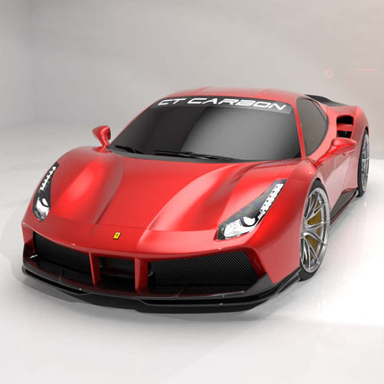 Ferrari 488 Spider carbon splitter angle