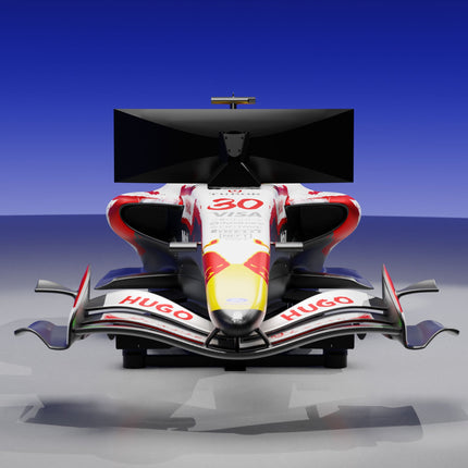 Racing Bulls F1 simulator Japanese GP edition front view low