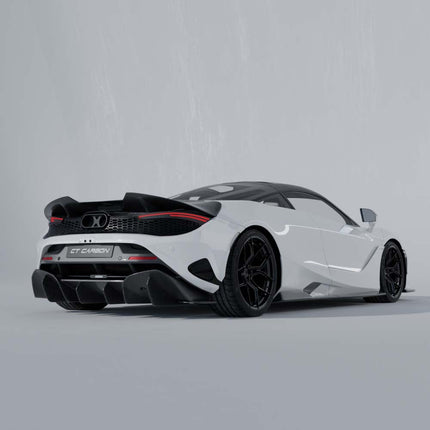 McLaren 750S carbon fibre side skirt detail