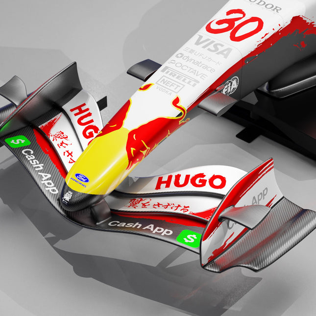 Racing Bulls F1 simulator nose detail