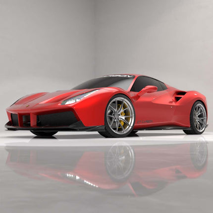 Ferrari 488 Spider carbon side skirt detail