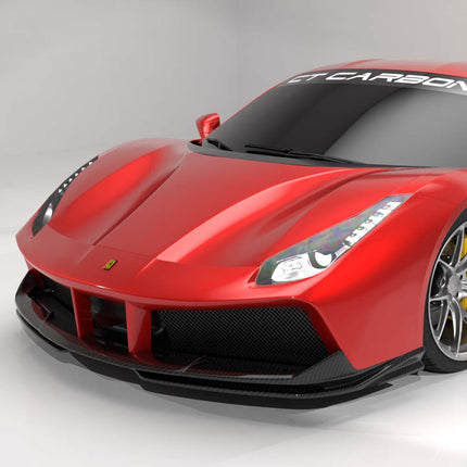 Ferrari 488 Spider carbon fibre kit close view