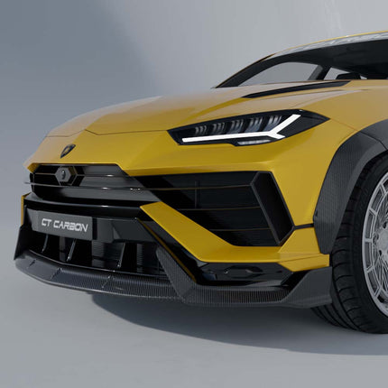Lamborghini Urus carbon fibre splitter angle view