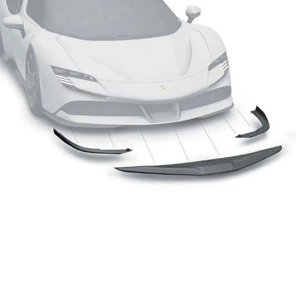 ZACOE Carbon Fiber Front Lip Set for Ferrari SF90 Stradale