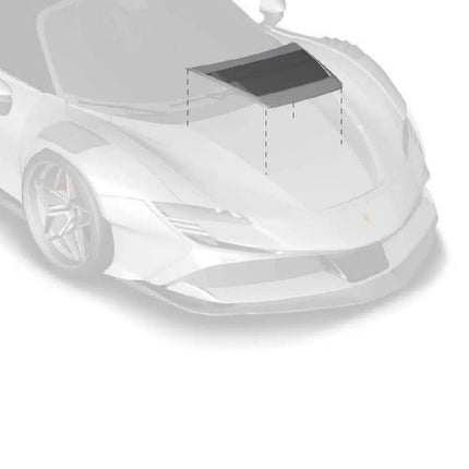 ZACOE Carbon Front Hood Air-Splitter for Ferrari SF90