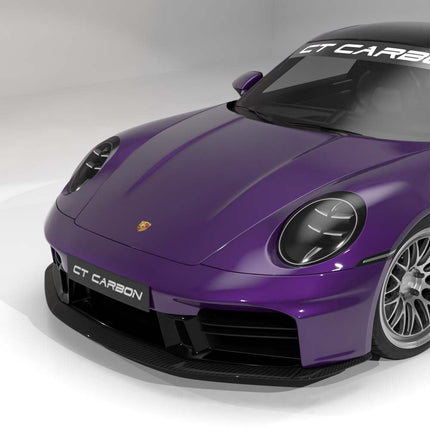 Porsche 911 992.2 Carrera Carbon Fibre Splitter - CT Design (CT5965)