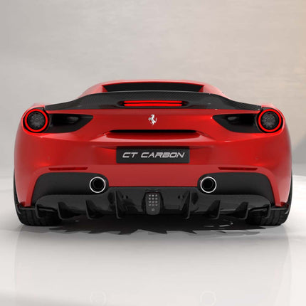 Ferrari 488 GTB Spider carbon diffuser CT Design