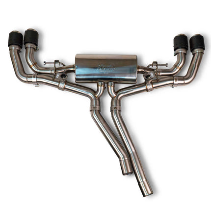 Fabspeed Lamborghini Urus valved cat-back exhaust, Carbon Fiber tips