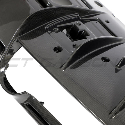 Ferrari F8 Carbon Fibre Diffuser weave finish