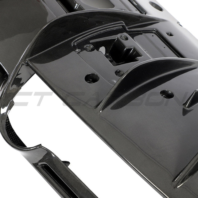 Ferrari F8 Carbon Fibre Diffuser weave finish