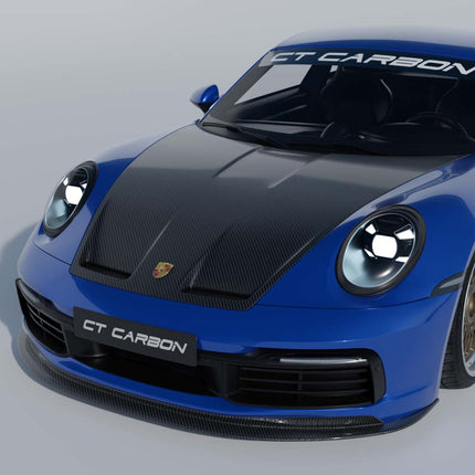 Porsche 992.1 Carrera Carbon Fibre Bonnet CT6005 angle 5
