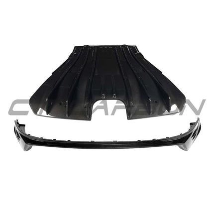 Porsche 992.1 GT3 carbon fibre rear end kit close up