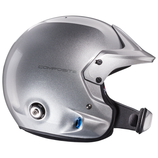 Stilo Venti WRC Composite Open Face Racing Helmet Silver (FIA 8859-2015, Snell SA2020) (AA0220BG2T)