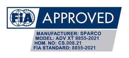 Sparco ADV-XT FIA 8855-2021 homologation certificate