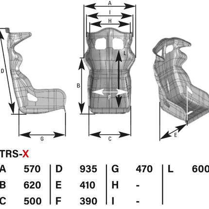 OMP TRS-X Racing Seat (2323S), view 2