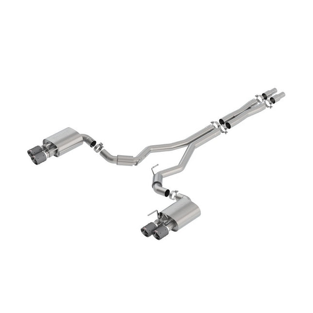 Borla 140742CF S-Type Cat-Back Exhaust for Ford Mustang GT 5.0L (2018-2023)