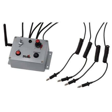 Stilo DB0203 Waterproof Offshore Intercom Unit, 4 Helmets, with Radio Connection, PTT and Bluetooth