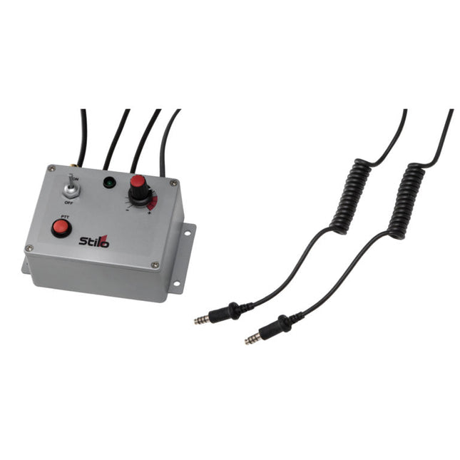 Stilo DB0204 Waterproof Offshore Intercom Unit, 2 Helmets, with Radio Connection, PTT and Bluetooth