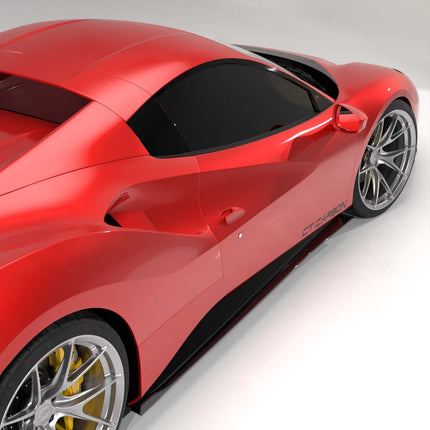 Ferrari 488 Spider carbon diffuser detail