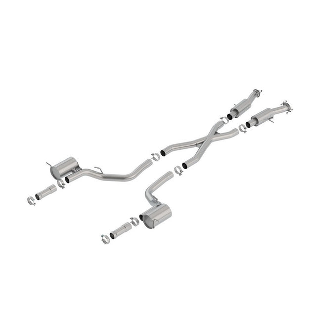Borla 140755 S-Type Cat-Back Exhaust for Jeep Grand Cherokee Trackhawk 6.2 Supercharged V8 (2018-2021)