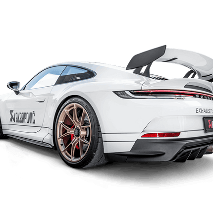 Akrapovic 992 GT3 titanium header set view