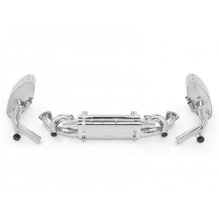 Tubi Style TSPO991C12.003.A Side and Central Mufflers Kit with Valve for Porsche 991.1 Carrera S