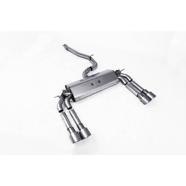 Milltek SSXAU472 Quad Cat-Back Exhaust for Audi S3 8V Saloon