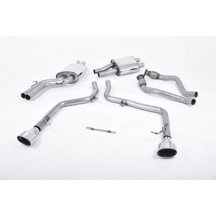 Milltek SSXAU357 Cat-Back Exhaust with Polished Oval Tips for Audi S5 3.0 TFSI B8 Coupe and Cabriolet
