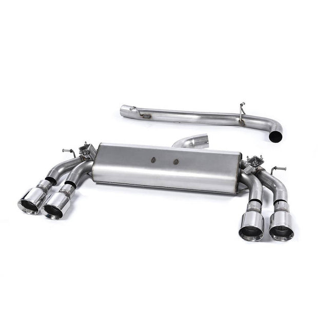 Milltek SSXAU416 Cat-Back Quad GT100 Exhaust for Audi S3 2.0 TFSI quattro Sportback 8V