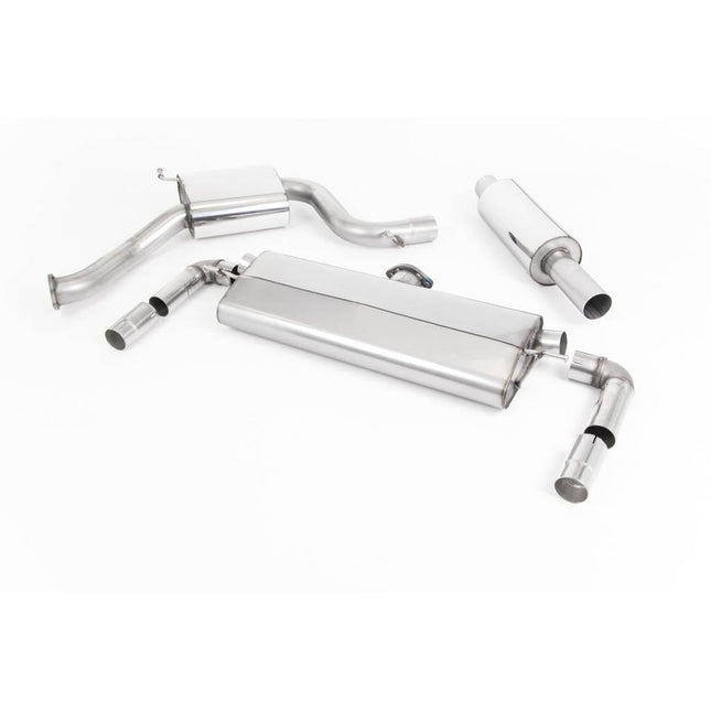 Milltek SSXVW466 Cat-Back Exhaust with Burnt Titanium GT-100 Tips for VW Golf Mk7.5 GTI Non-Performance Pack (2017-2018)