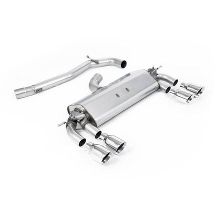Milltek SSXVW403 Cat-Back Quad GT100 Exhaust for VW Golf Mk7 R 2.0 TSI 300PS (2014-2016)