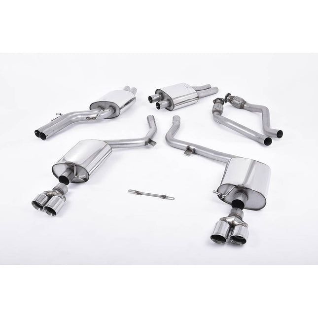 Milltek SSXAU261 Cat-Back Exhaust for Audi S4 & S5 3.0 Supercharged V6 B8 Polished