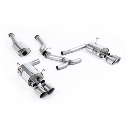 Milltek SSXSB046 Cat-Back Quad GT100 Exhaust for Subaru Impreza WRX STI Saloon (2014-2021)