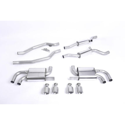 Milltek SSXPO111 Quad Cat-Back Exhaust for Porsche Cayenne 958 Turbo
