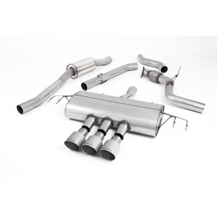 Milltek SSXHO245 Cat-Back Triple GT100 Exhaust for Honda Civic Type R FK8 2.0 i-VTEC (2017-2022)