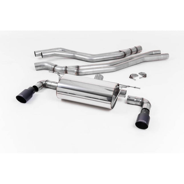 Milltek SSXBM1041 Cat-Back Exhaust with Cerakote Black GT-90 Tips for BMW M140i F20/F21 LCI (2015-2018)