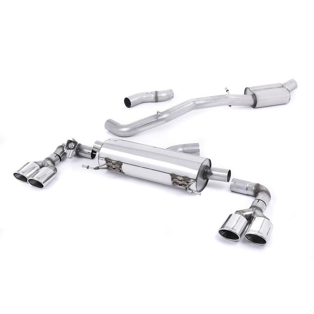Milltek SSXAU487 Cat-Back Polished Oval Exhaust for Audi S1 2.0 TFSI quattro (2014-2018)