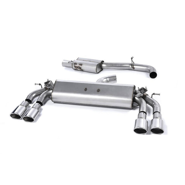Milltek SSXAU418 Cat-Back 104x80mm Oval ECA Exhaust for Audi S3 8V Sportback 2.0 TFSI Quattro (2013-2018)