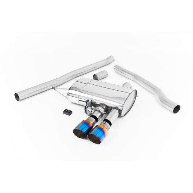 Milltek SSXM441 Cat-Back Exhaust with Burnt Titanium GT Tips for Mini Cooper S F56 2.0 Turbo