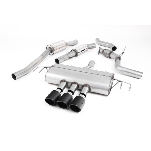 Milltek SSXHO244 Cat-Back Triple JET-100 Exhaust with Carbon Fibre Tips for Honda Civic Type R FK8