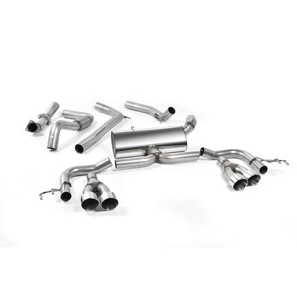 Milltek SSXHO214 Cat-Back Quad GT100 Polished Exhaust for Honda Civic Type R FK2 (RHD)