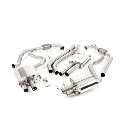 Milltek SSXAU696 Cat-Back Exhaust for Audi S4 B9 & S5 B9 Sportback (Quad GT100, Sport Diff)