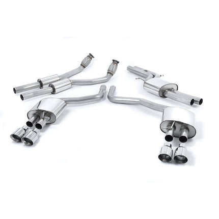 Milltek SSXAU332 Quad Cat-Back Exhaust for Audi S6 and S7 C7