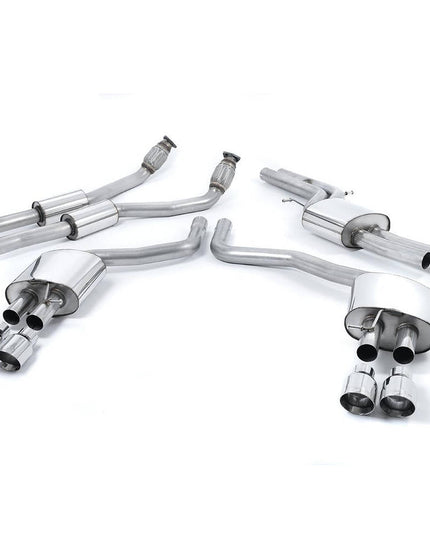 Milltek SSXAU332 Quad Cat-Back Exhaust for Audi S6 and S7 C7